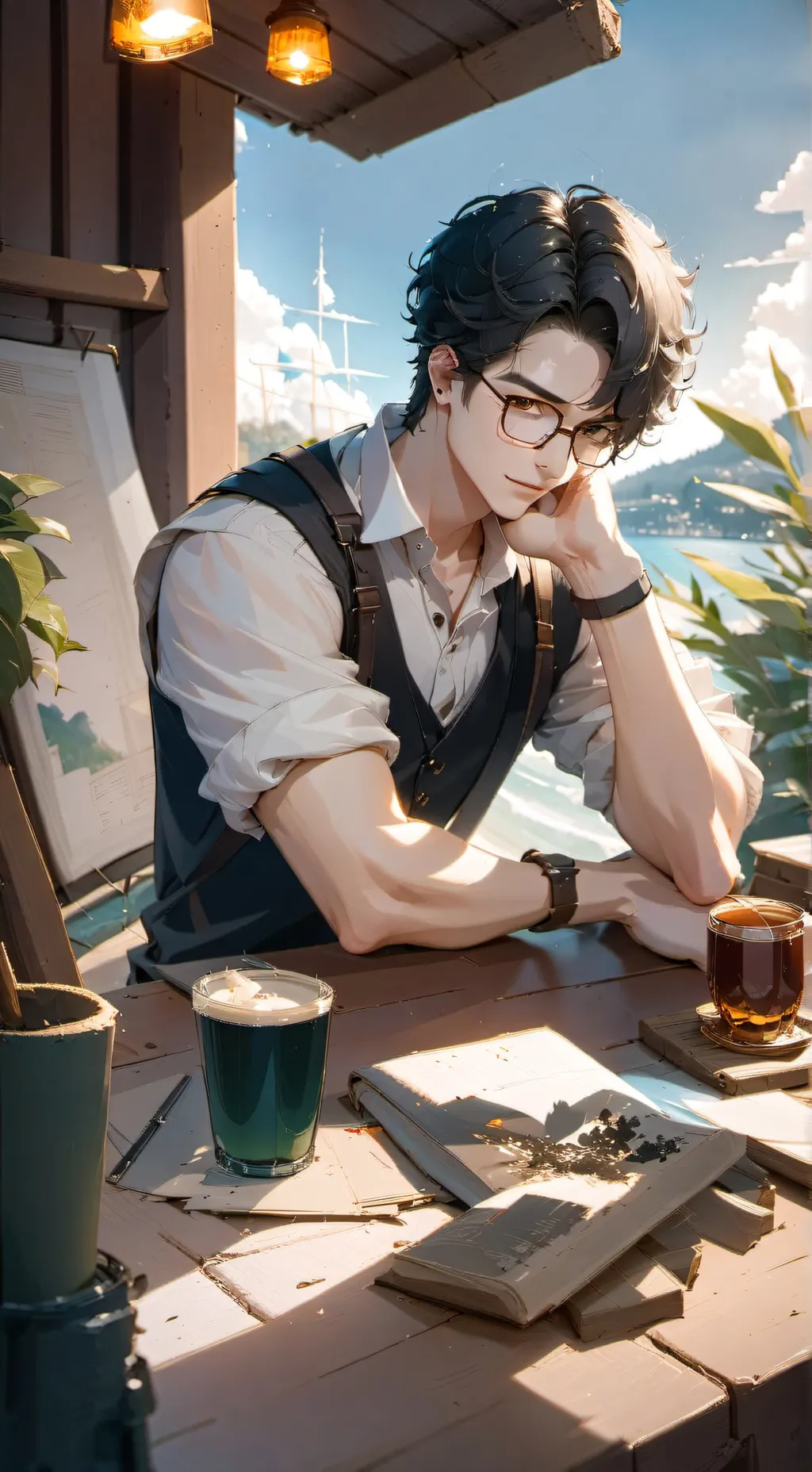 ai character: luca background