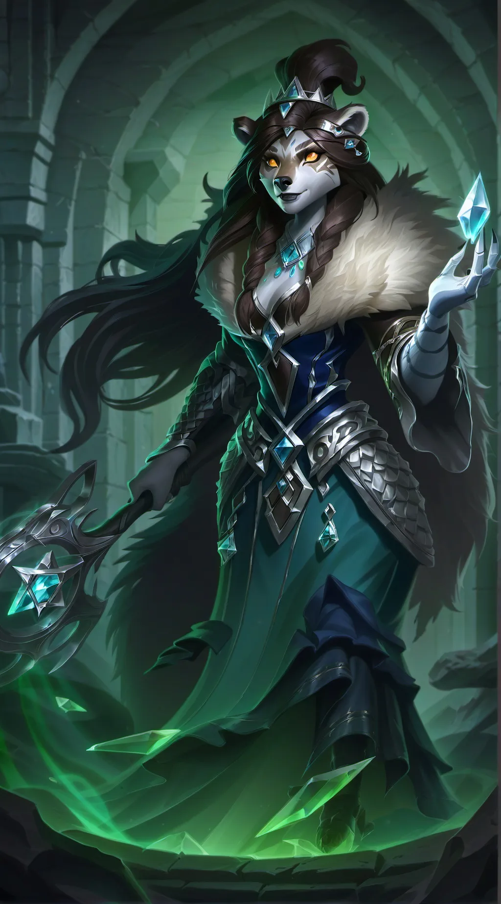 ai character: Ursillia  background