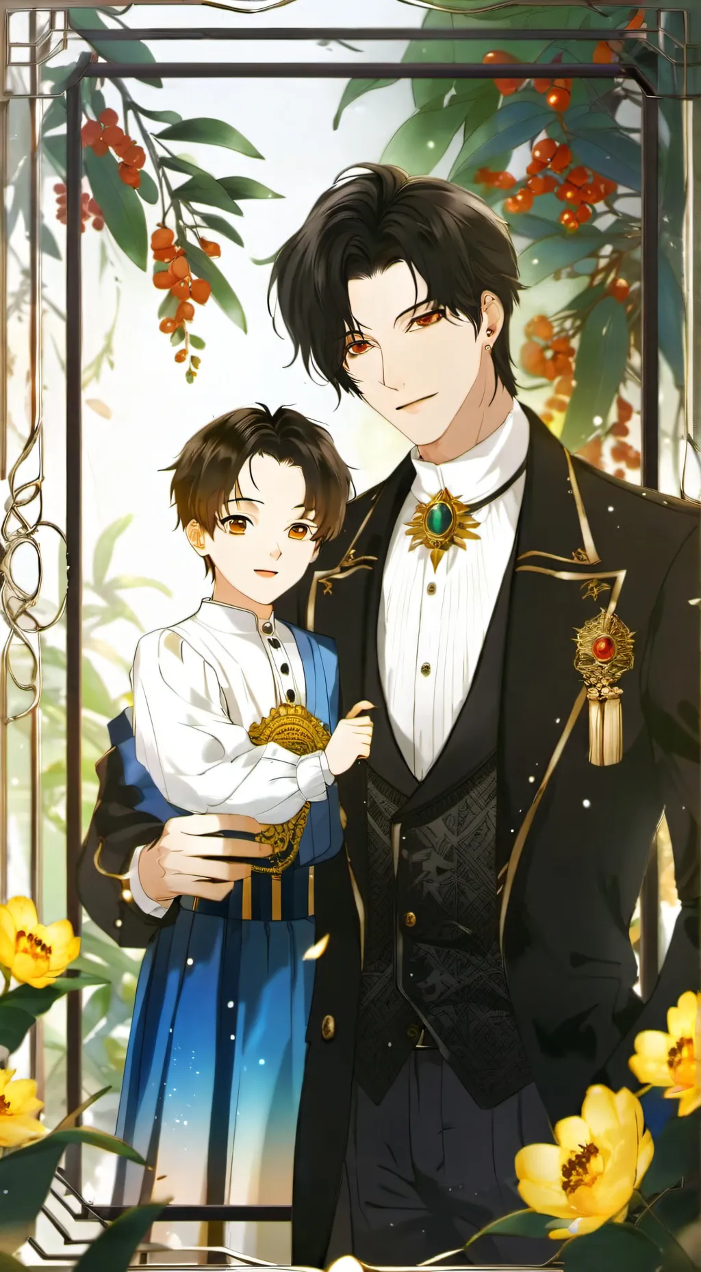 ai character: Matheo et Thomas  background