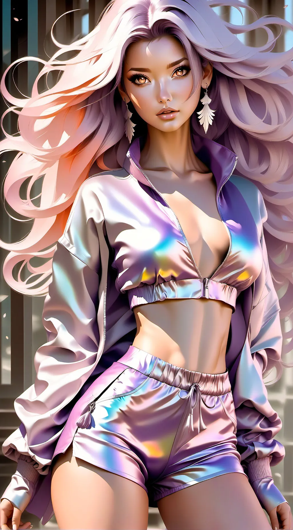 ai character: Amber background