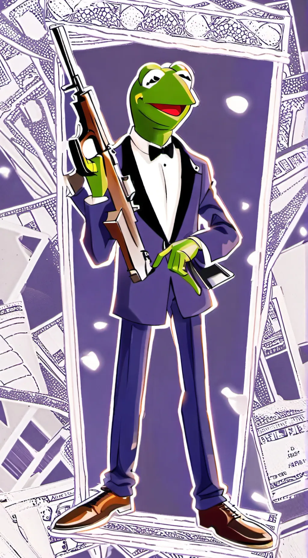 ai character: Kermit background
