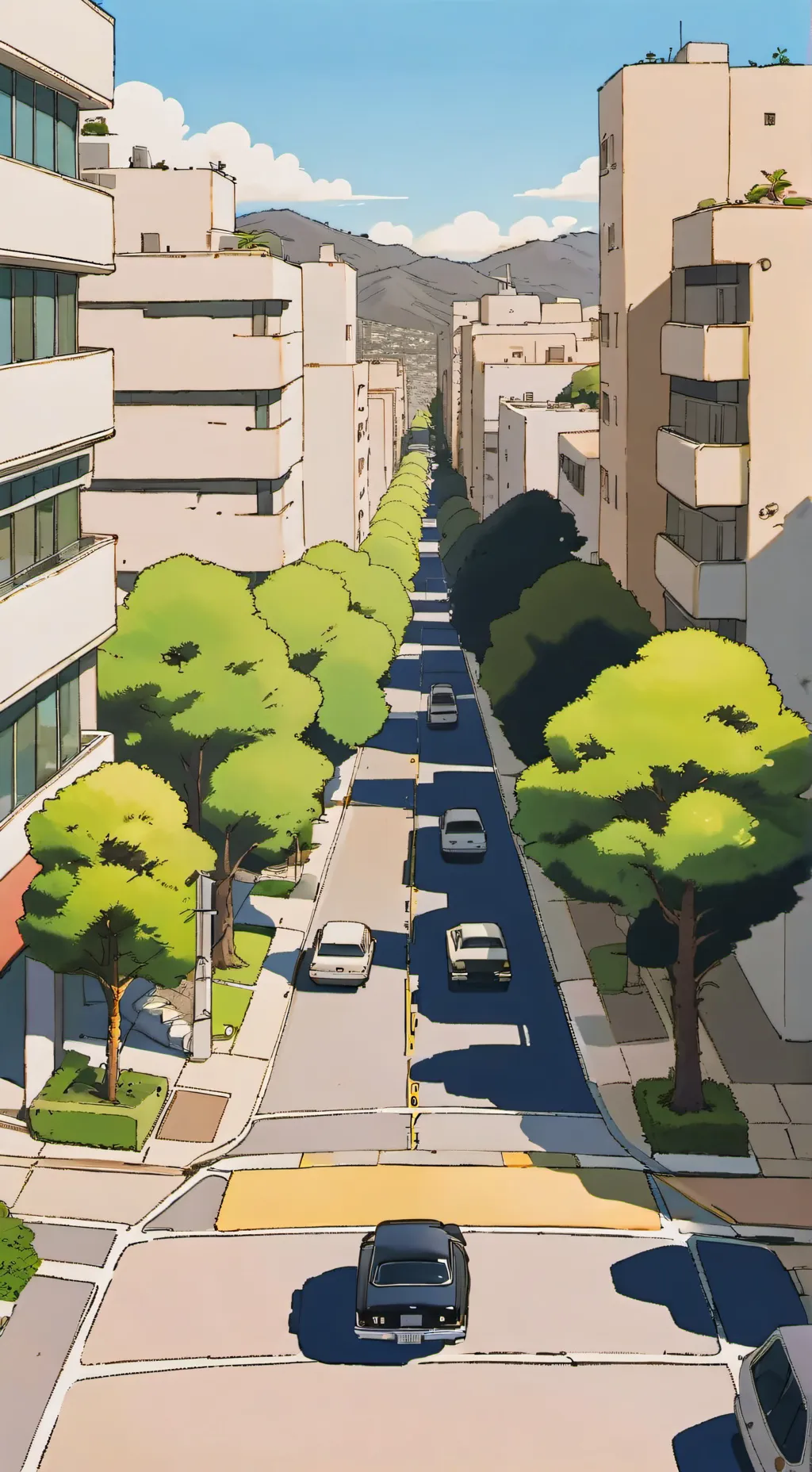 ai character: Sea City background