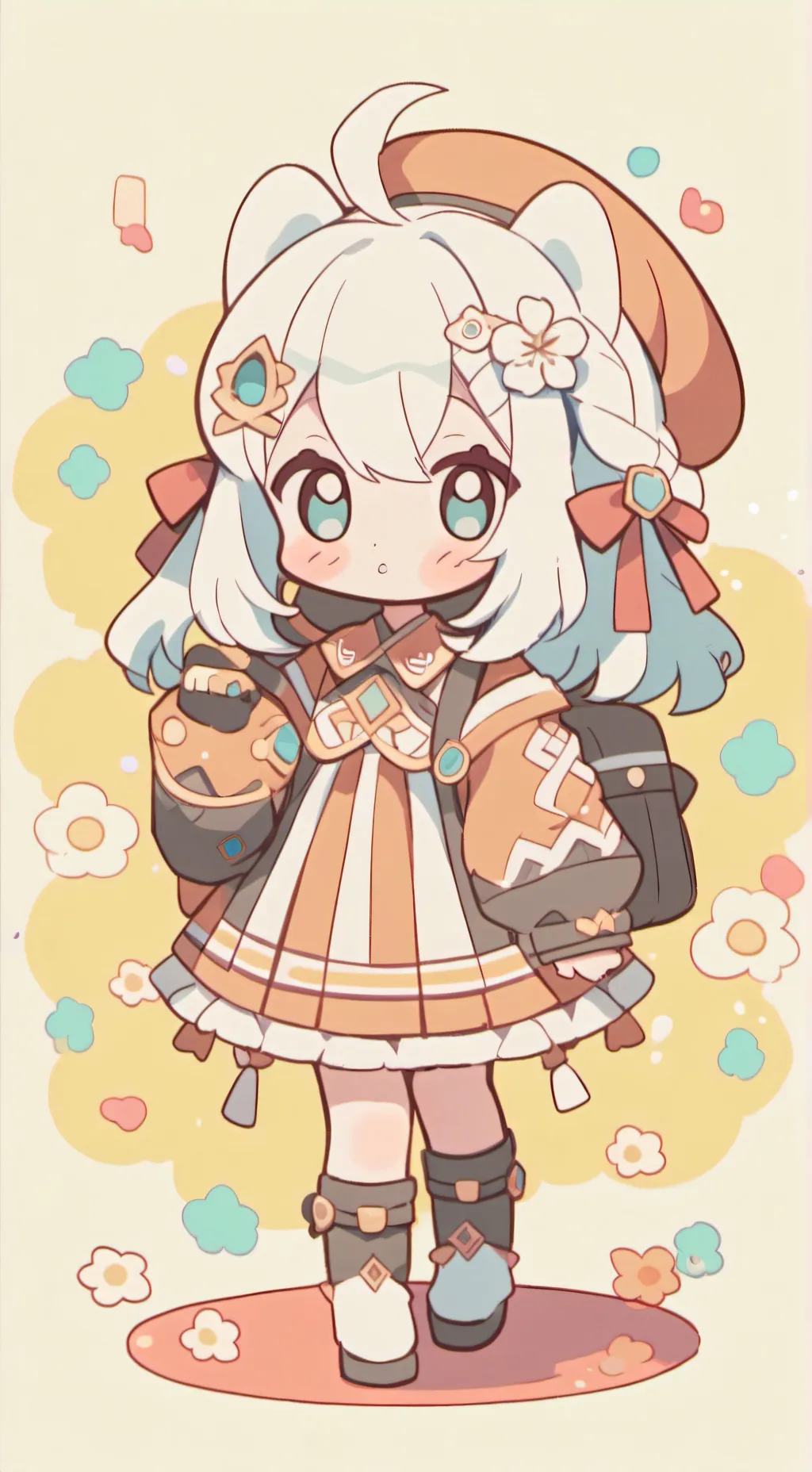 ai character: emojicat hated kid background