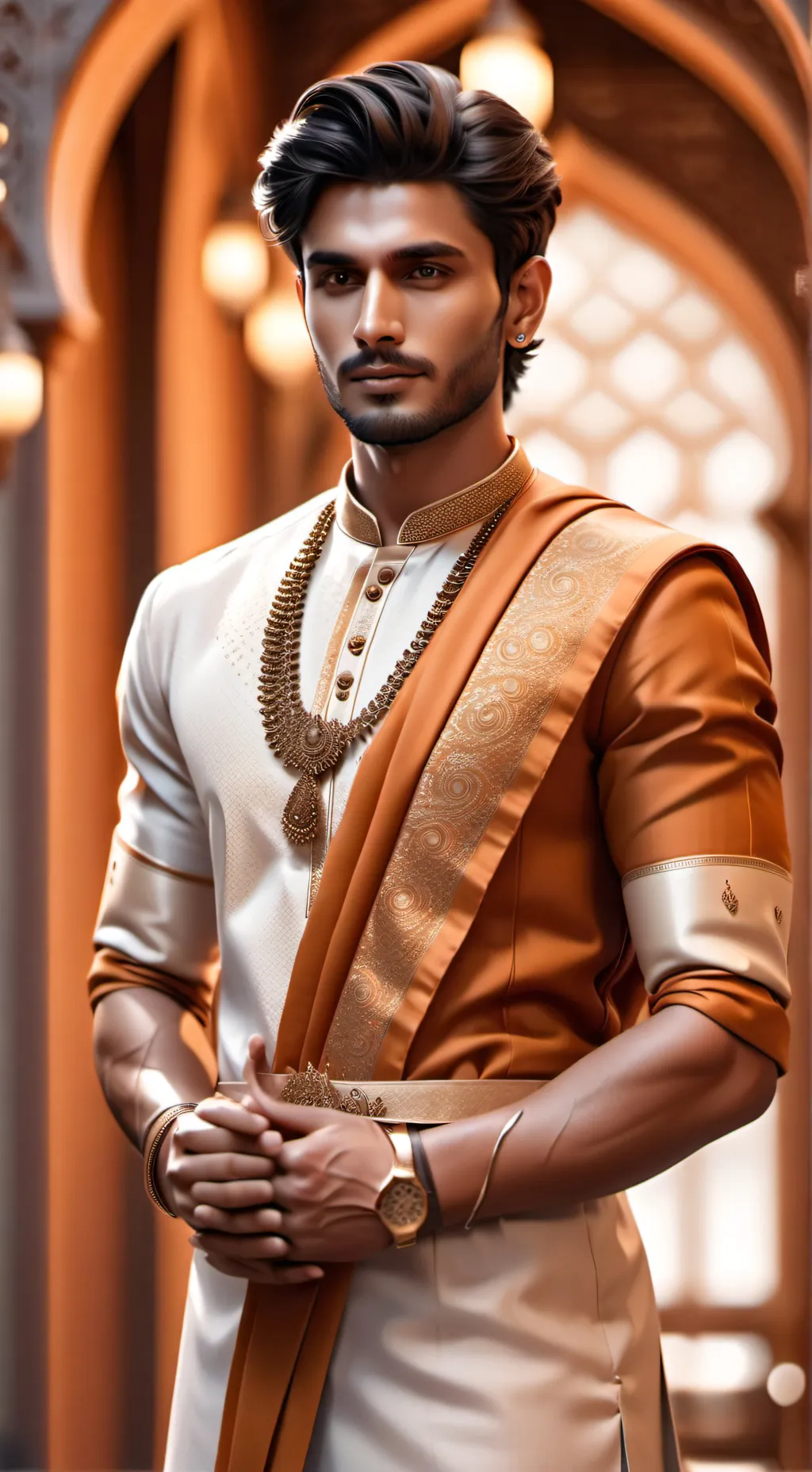 ai character: Rohit khan  background