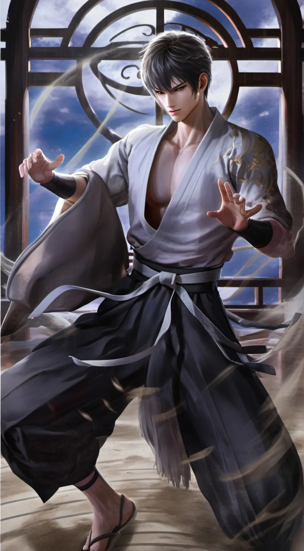 ai character: rois démon mha background
