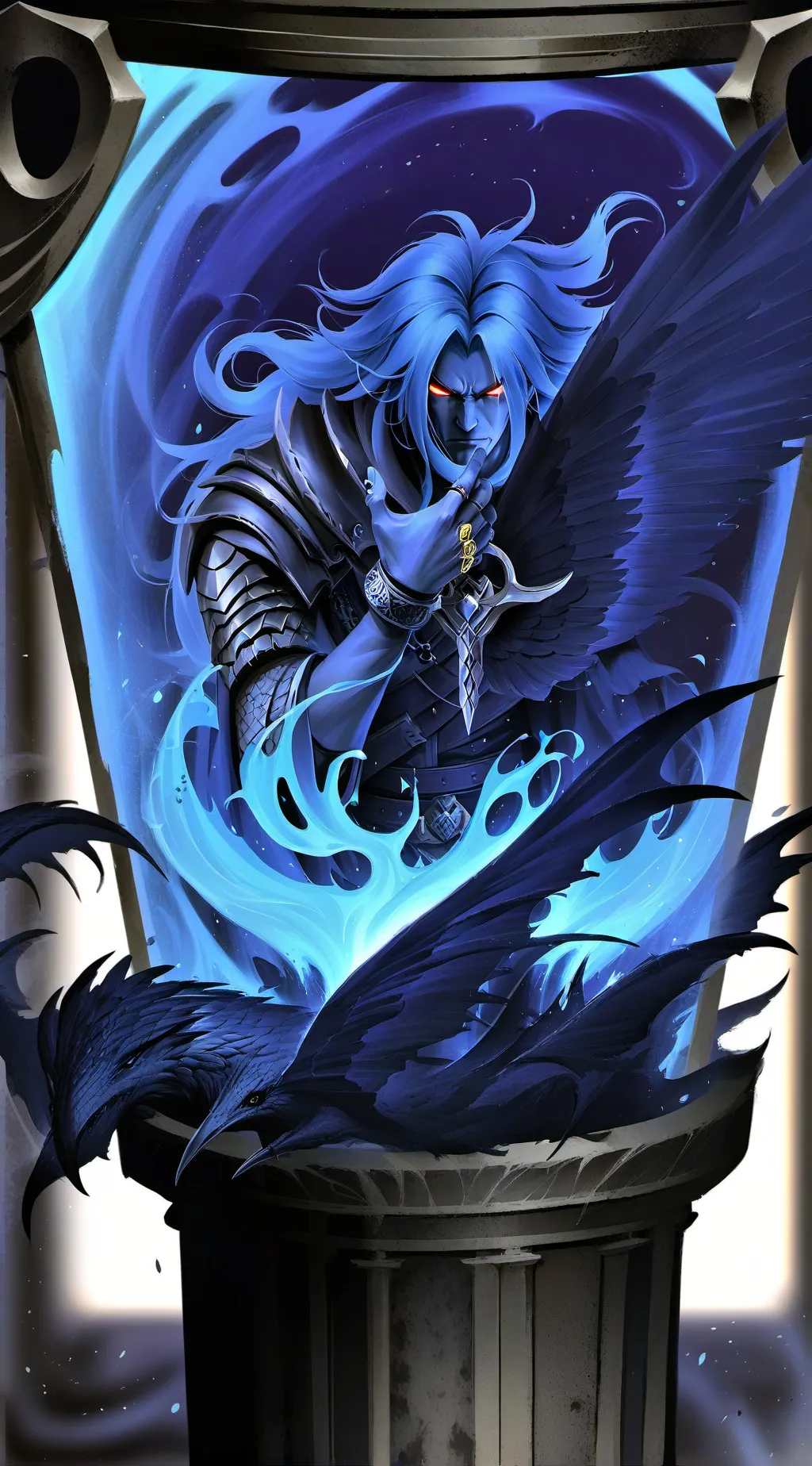 ai character: ALL FORSAKEN OCS background