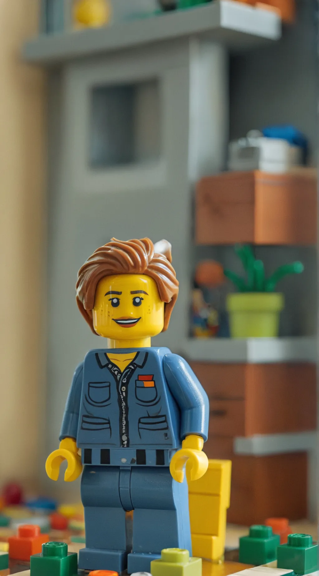 ai character: Bricks a Minifigs  background