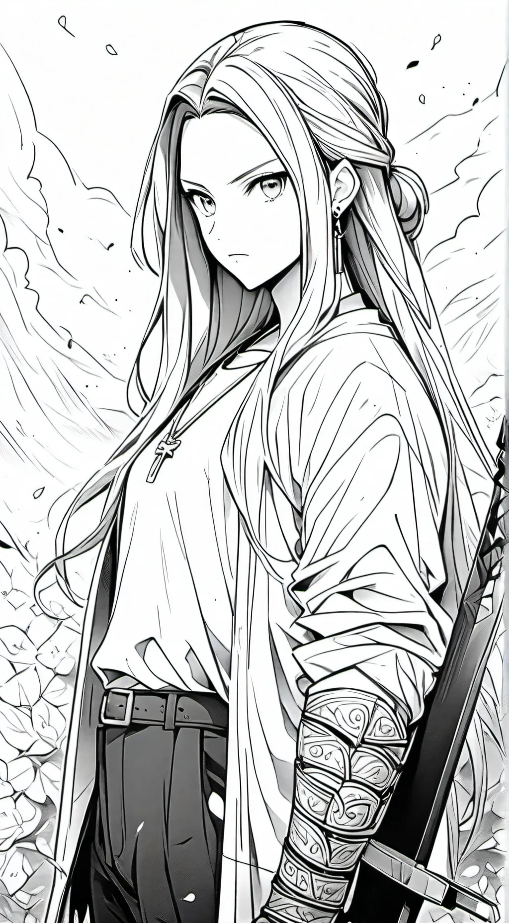 ai character: Demon slayer  background