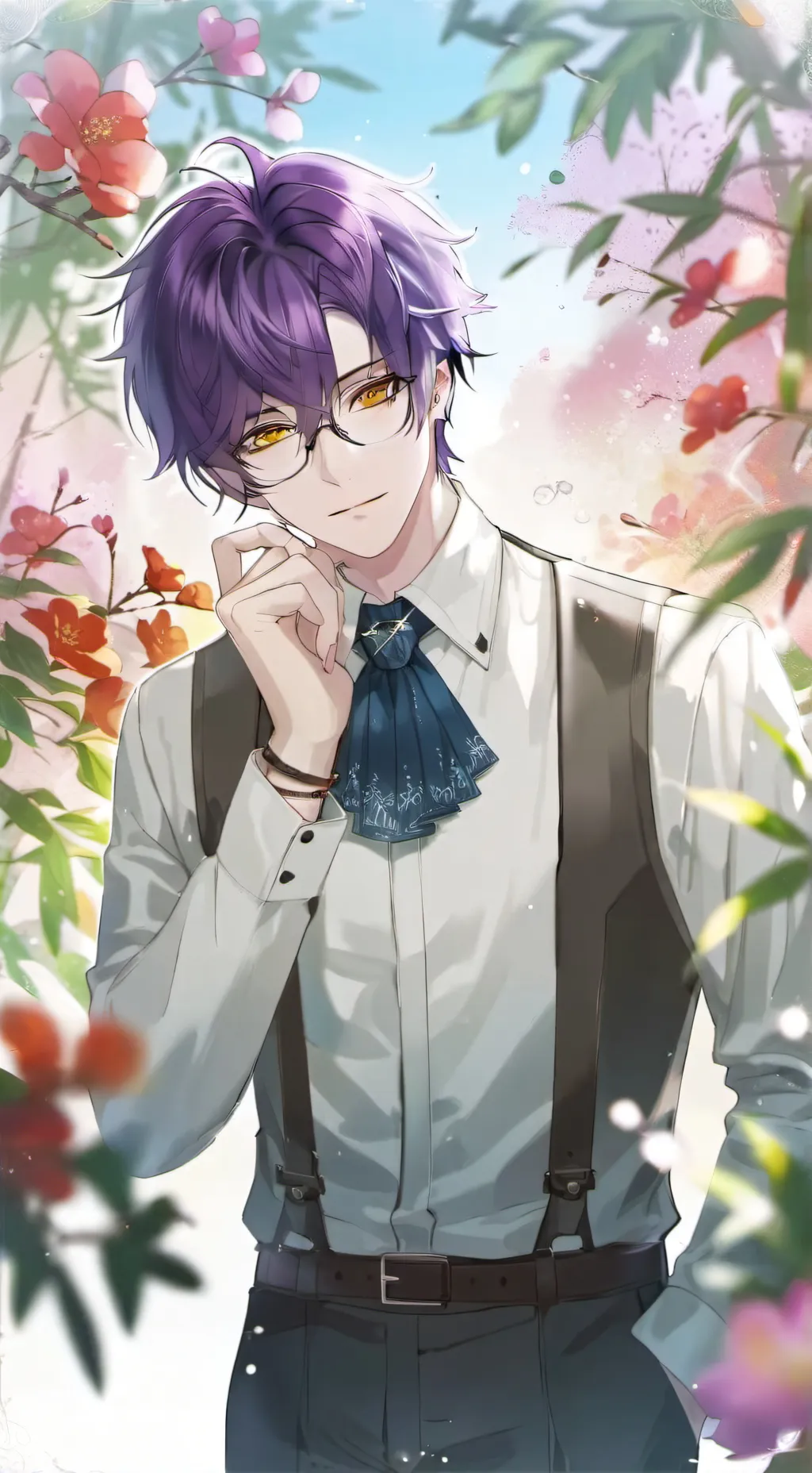 ai character: 🌺 🕊️Aaron 🕊️🌺 background