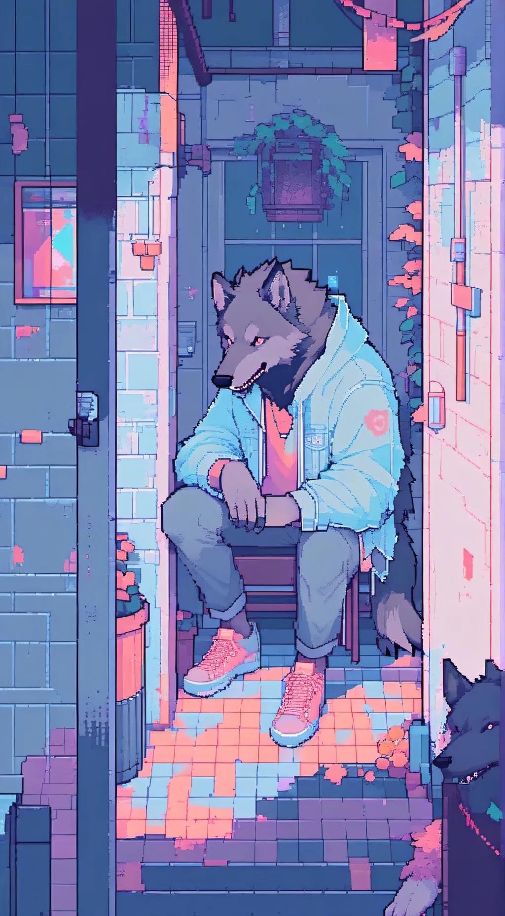 ai character: werejanitor (redo) background