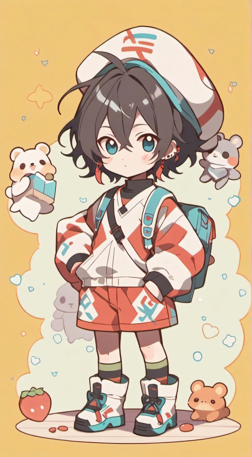 ai character: milo  background