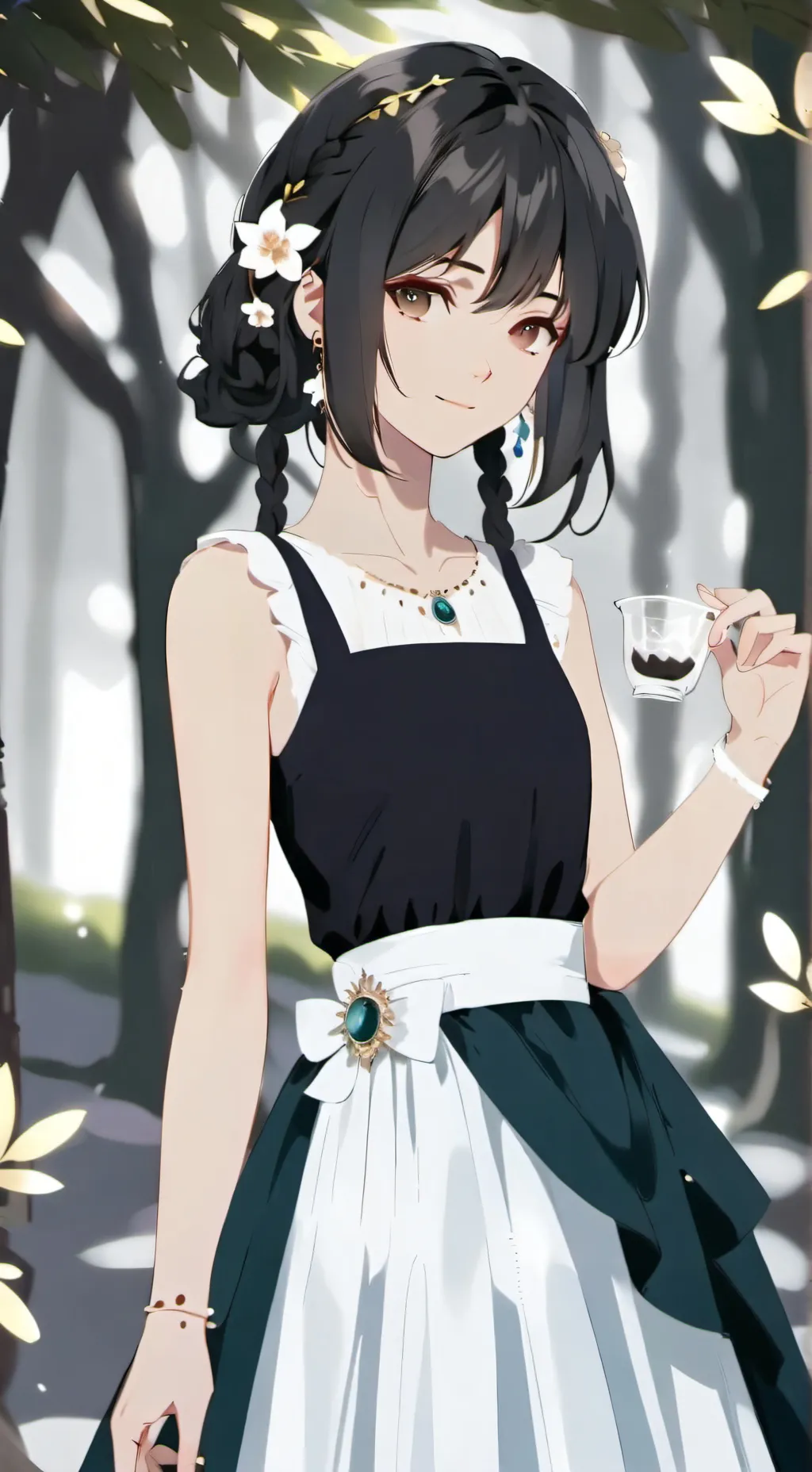 ai character: MHA field trip background