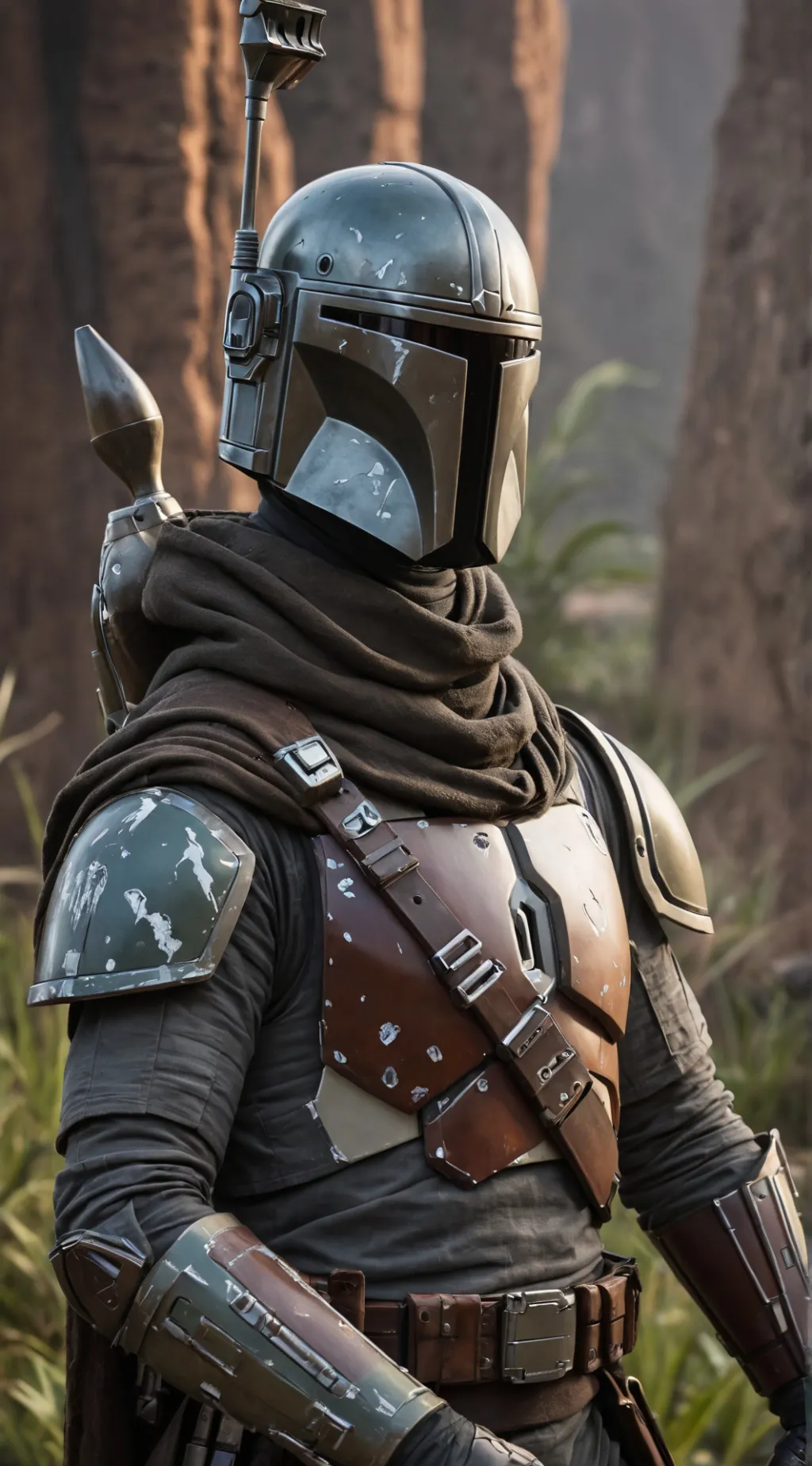ai character: The Mandalorian background