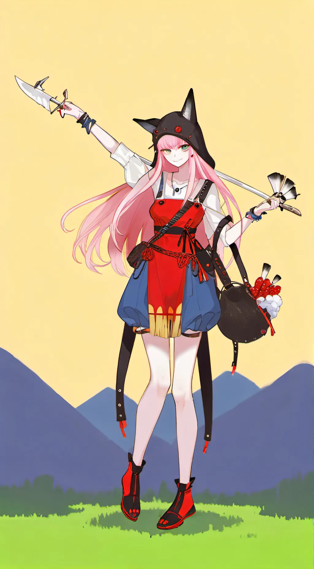 ai character: Мика background