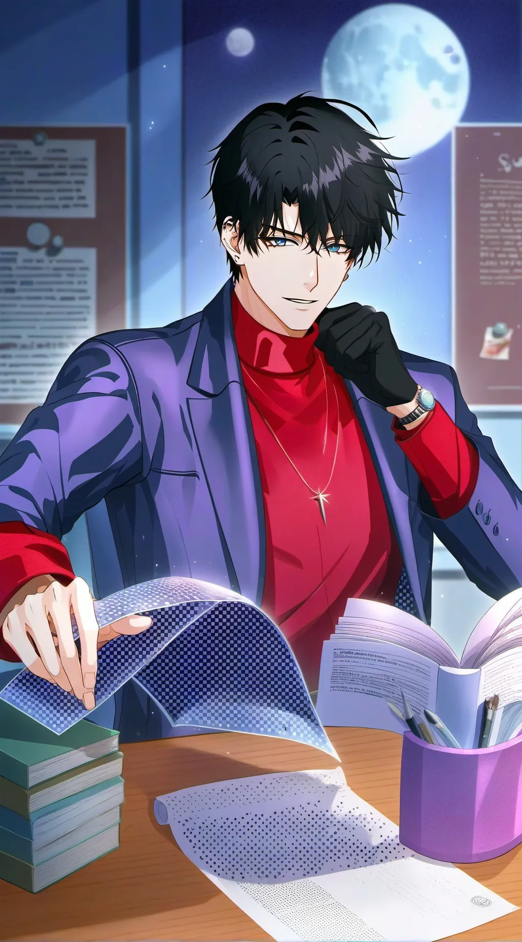 ai character: ~♂️📖ALAN 📖♂️~ background