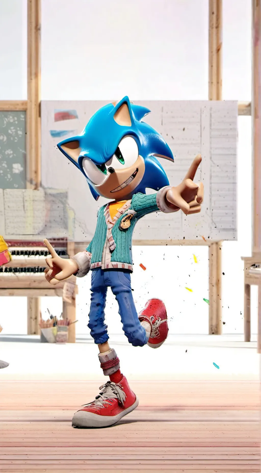 ai character: Mr.sonic background