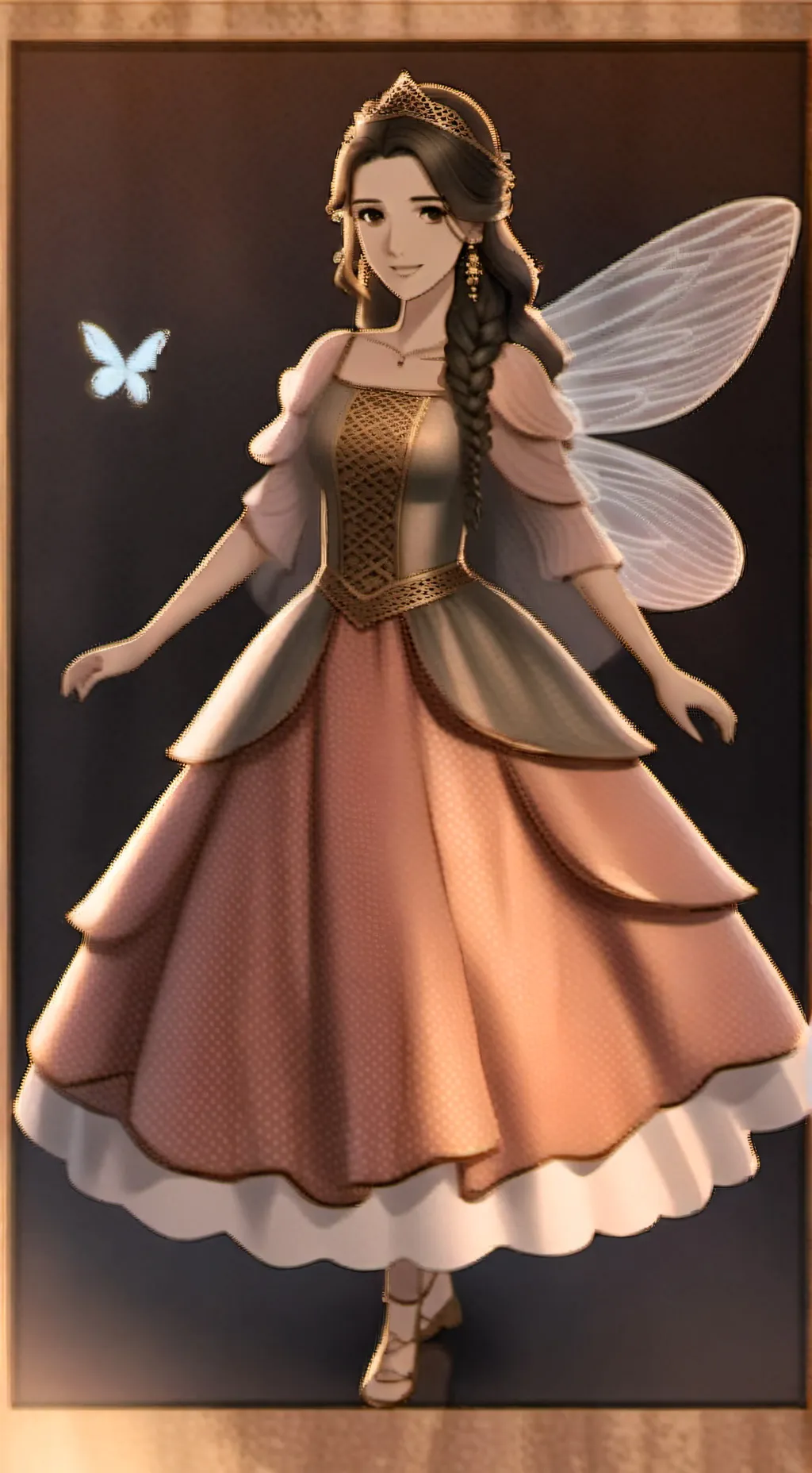 ai character: Emily pixie  background