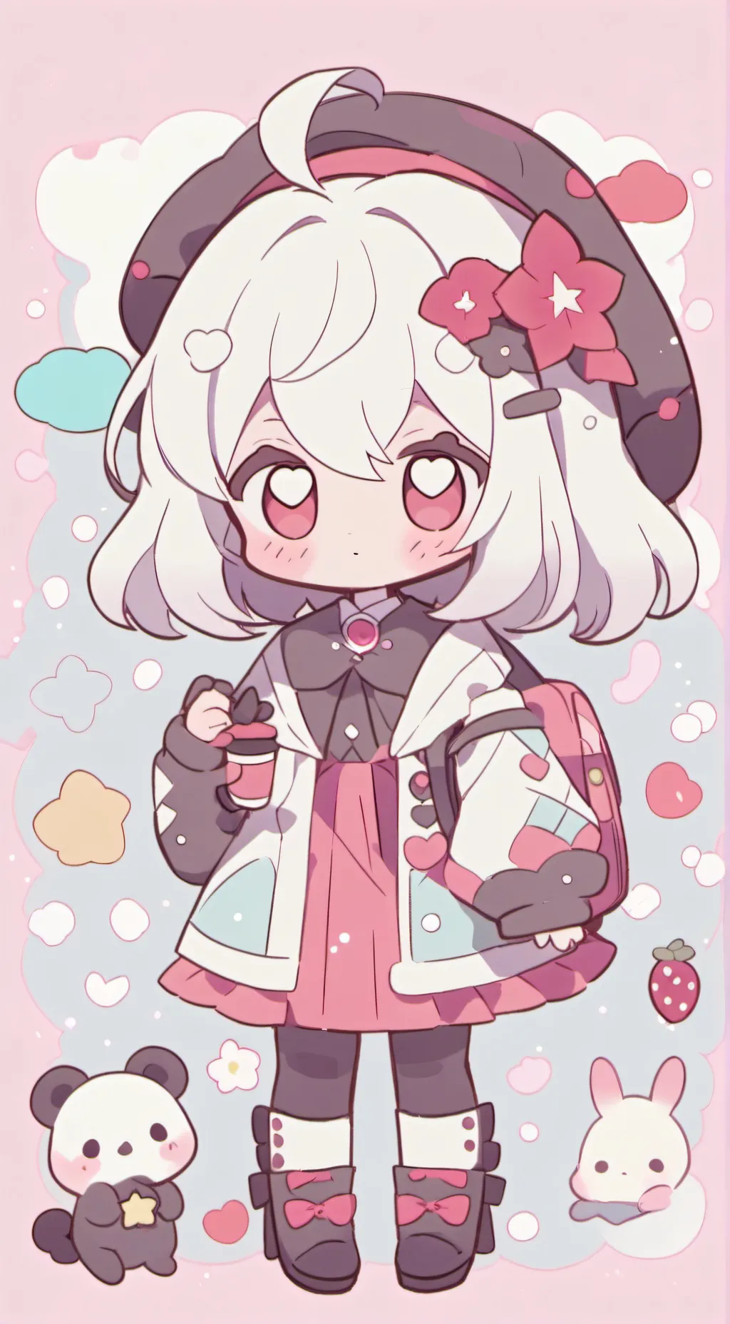 ai character: bebita tierna background