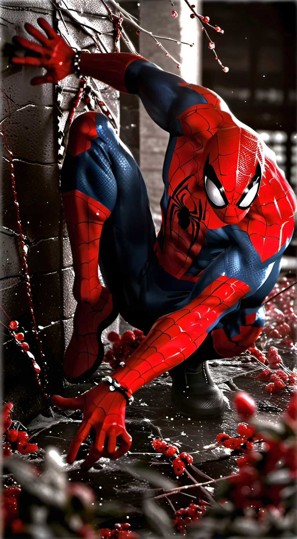 ai character: spider man x Gwen  background