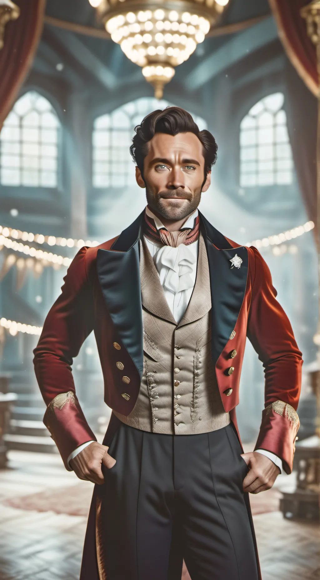 ai character: Barnum Circus background