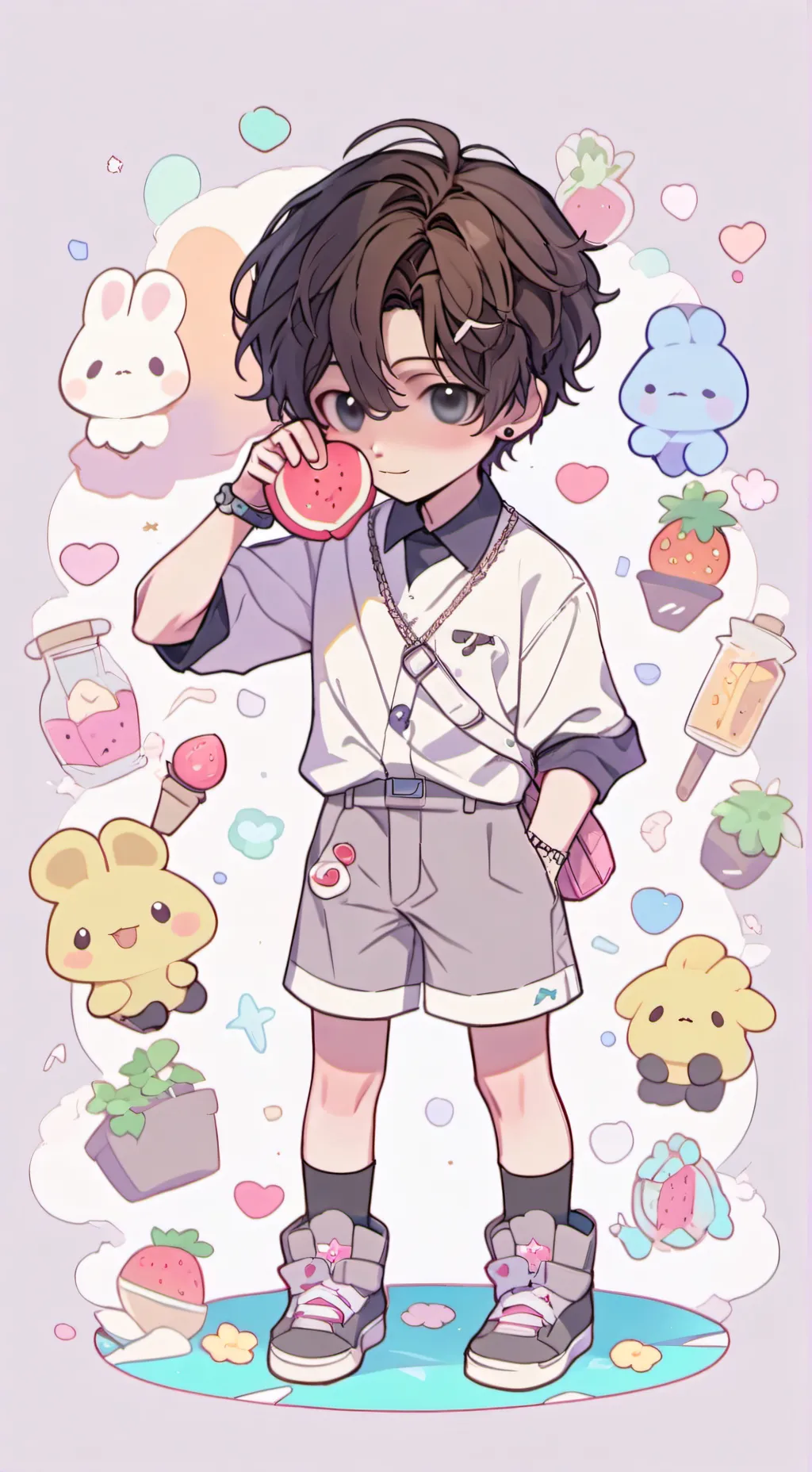 ai character: 🐺 Bangchan 🐺 background