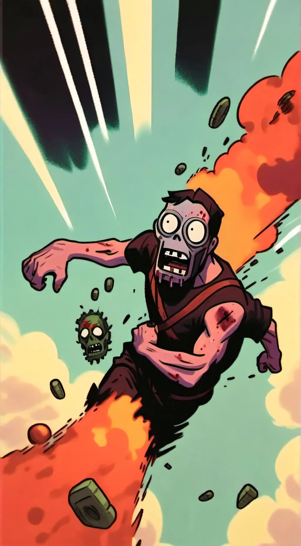 ai character: zombie smasher  background