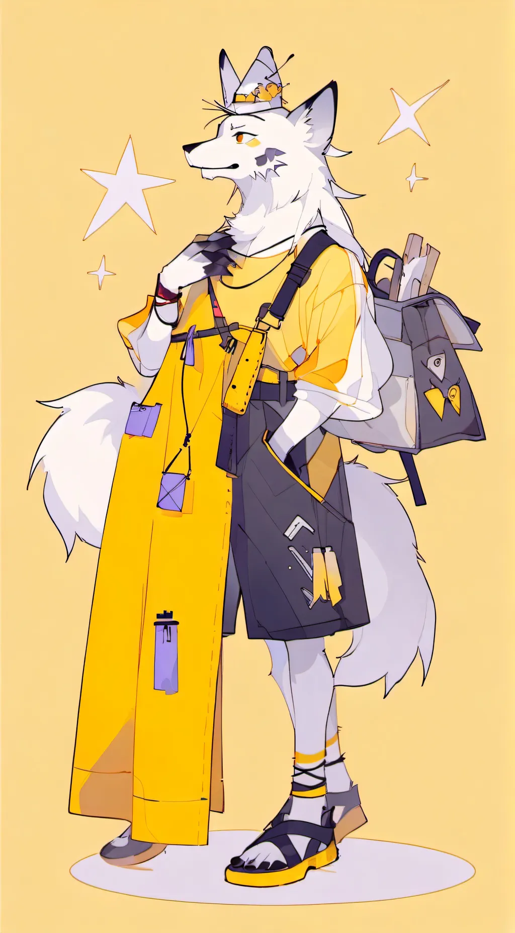 ai character: furry inflation background