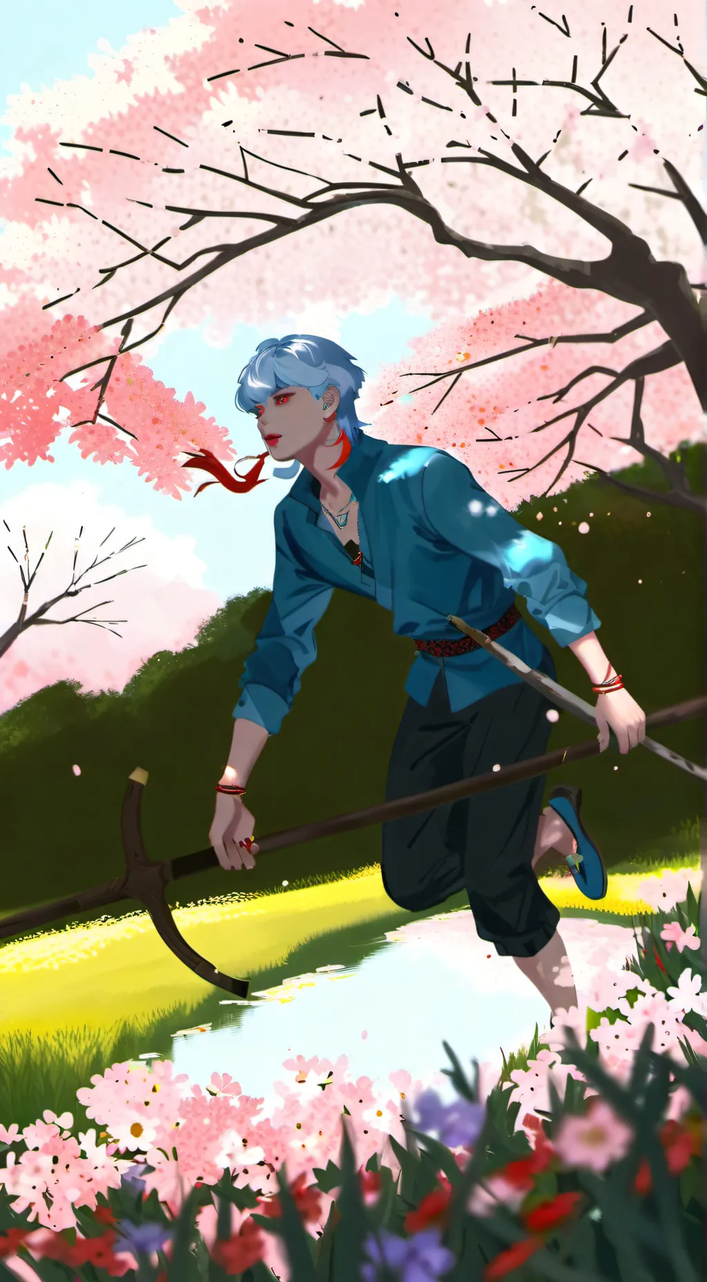 ai character: Hi background