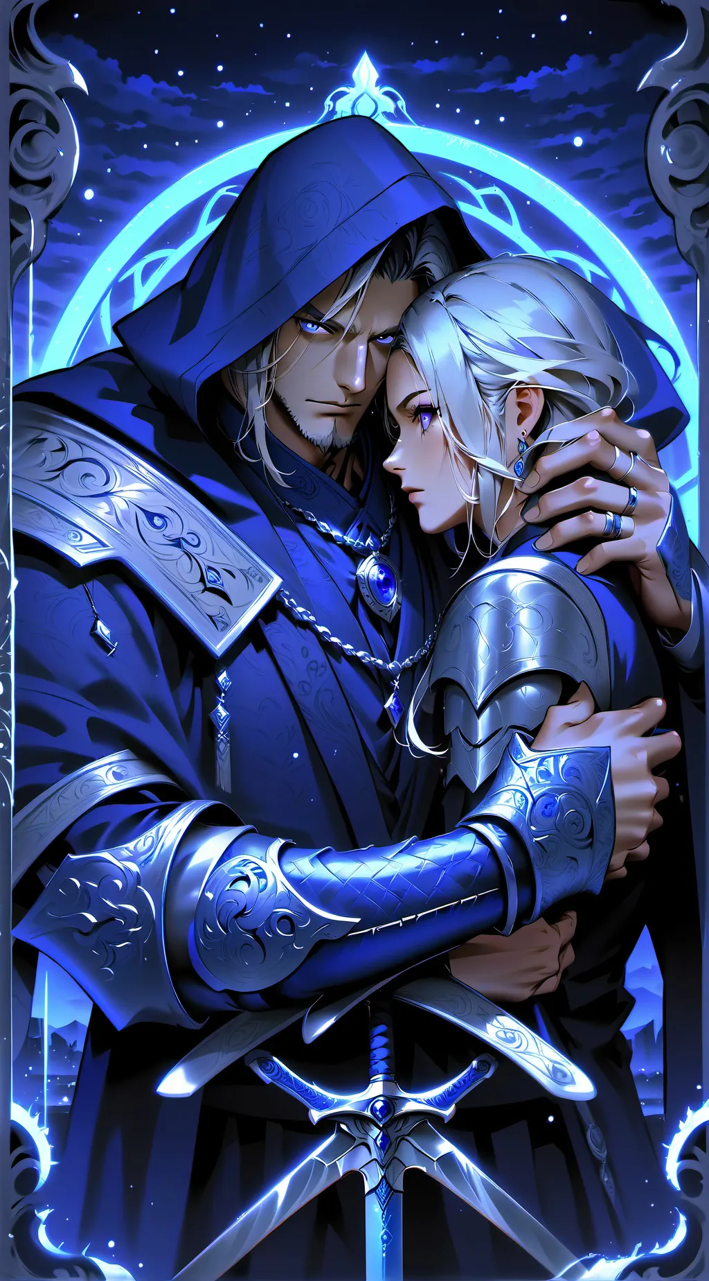 ai character: Blind x Bodyguard  background