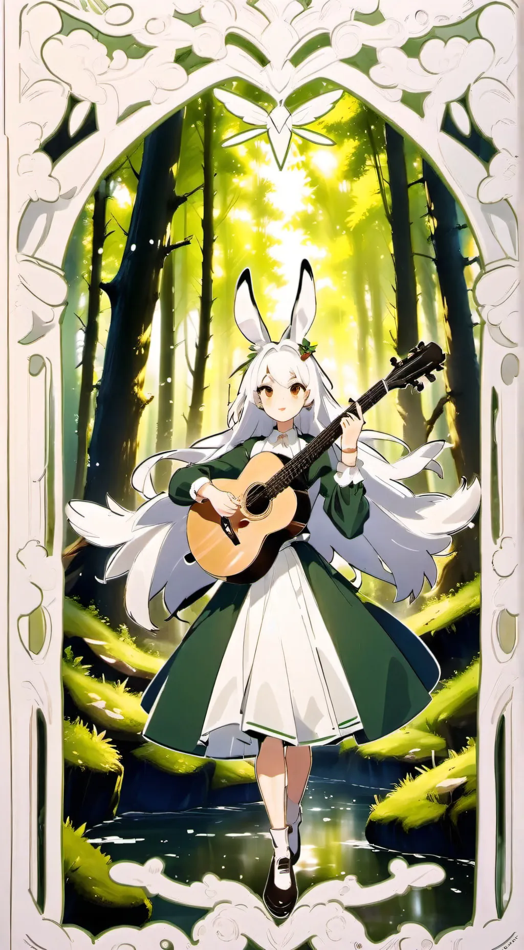 ai character: HARPYHARE background