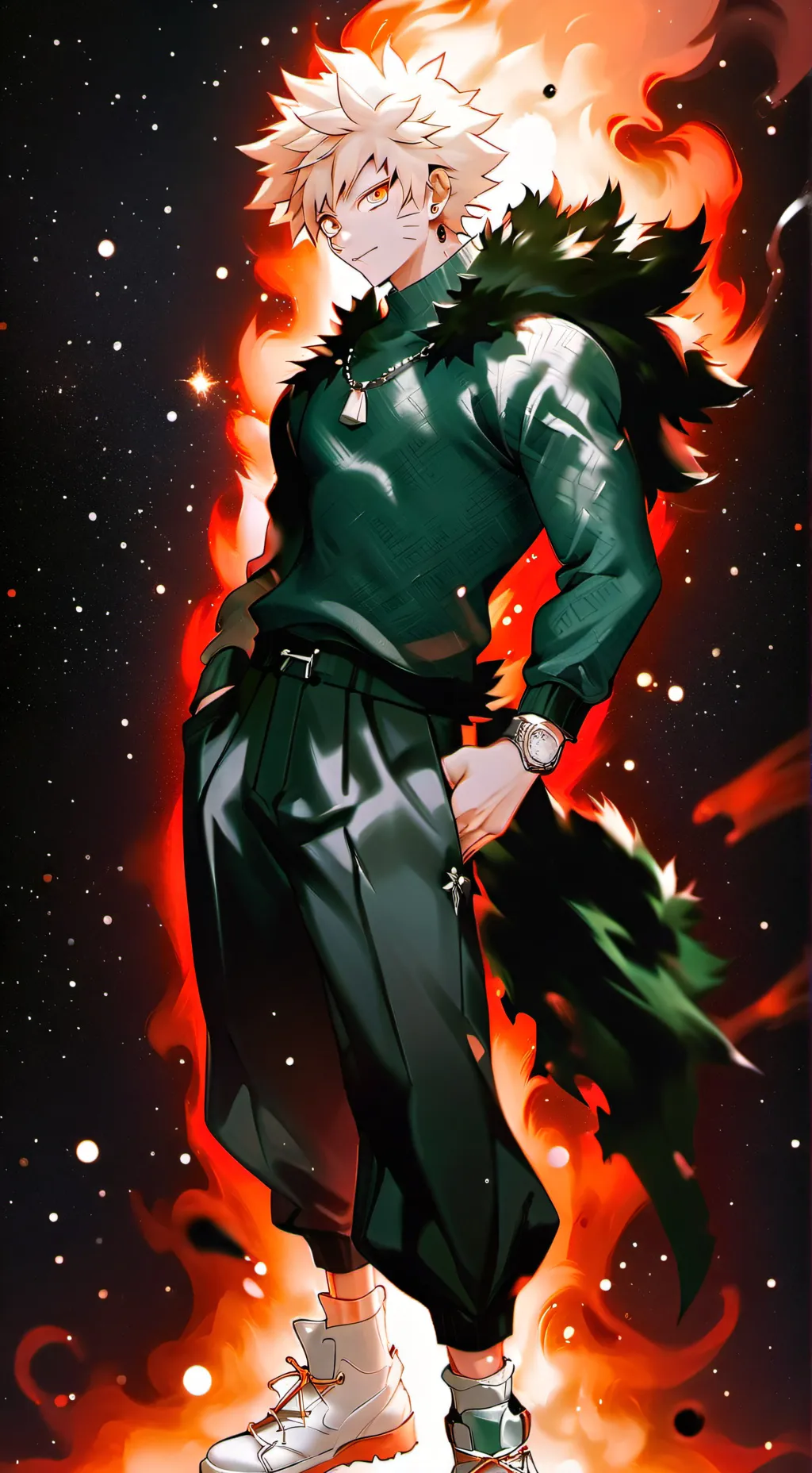 ai character: MHA/Bakugo's gf background
