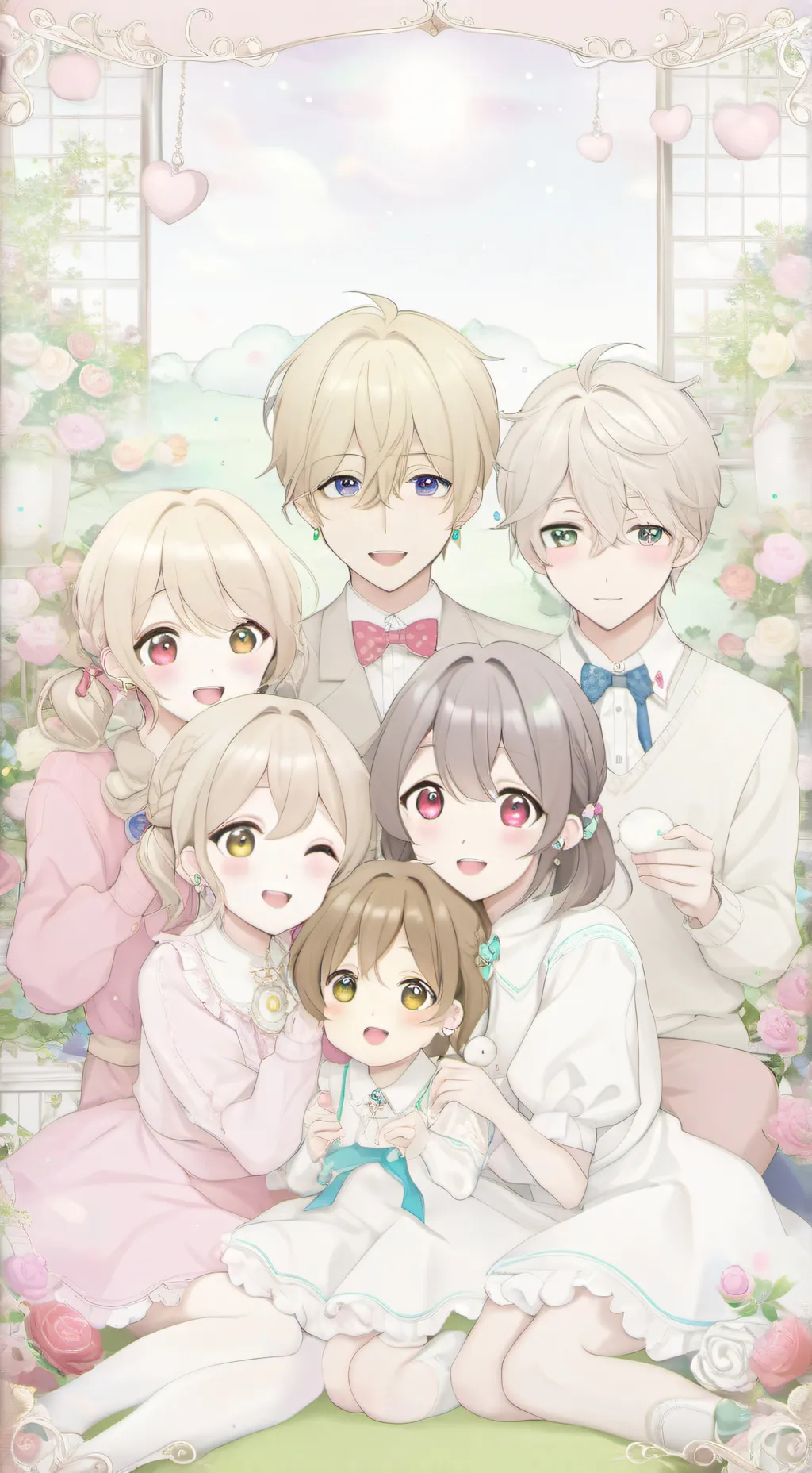 ai character: Kind family ￼ background