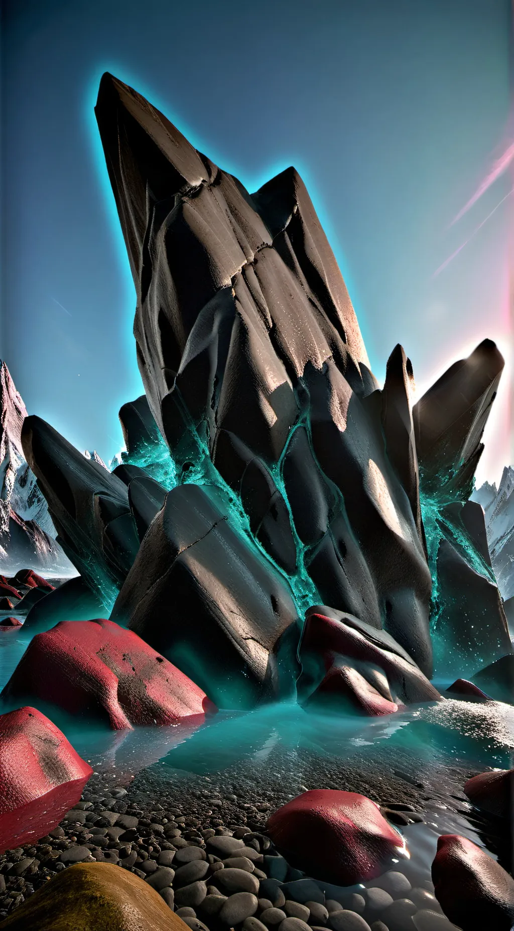 ai character: ・. Stone. ・ background