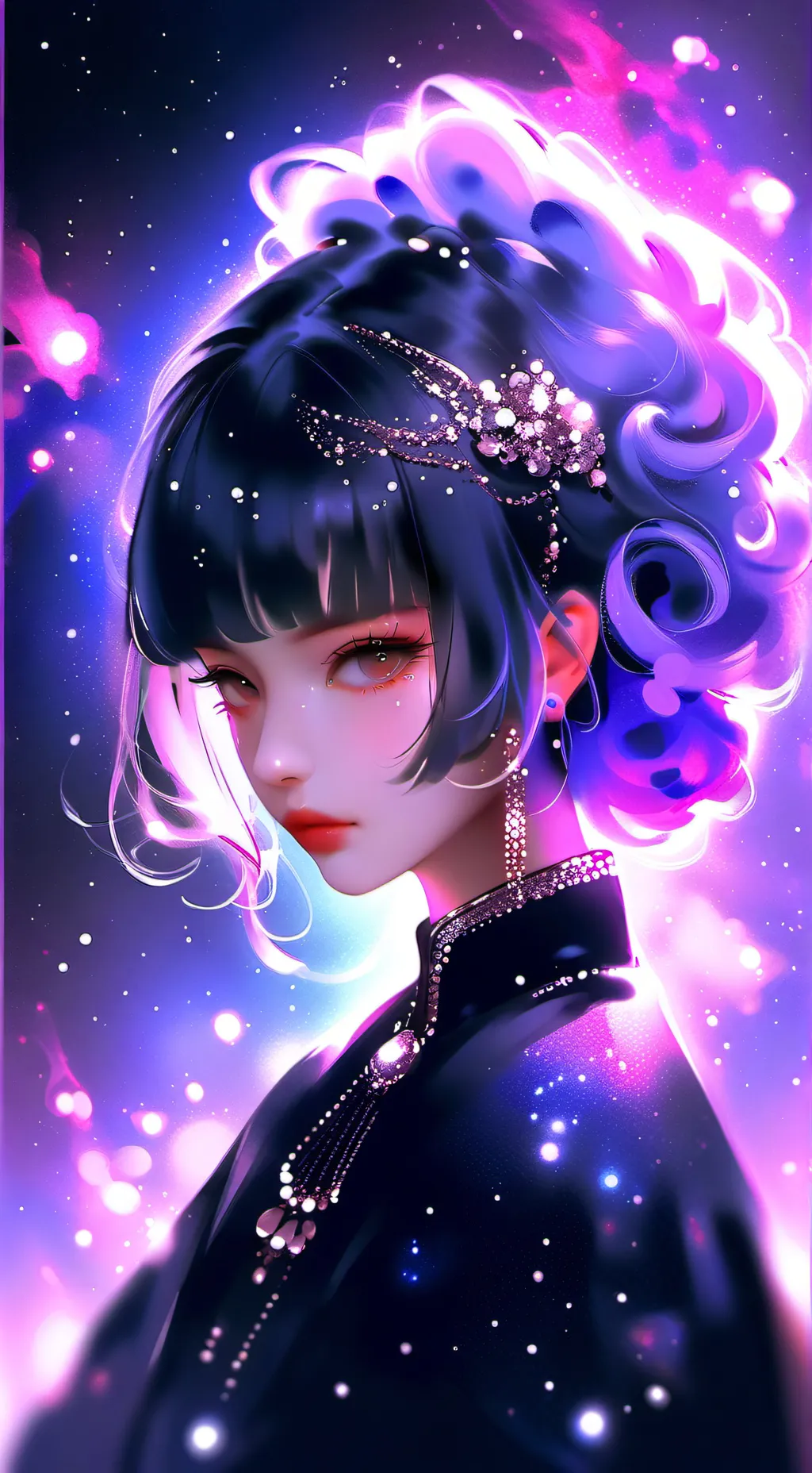 ai character: iris  background