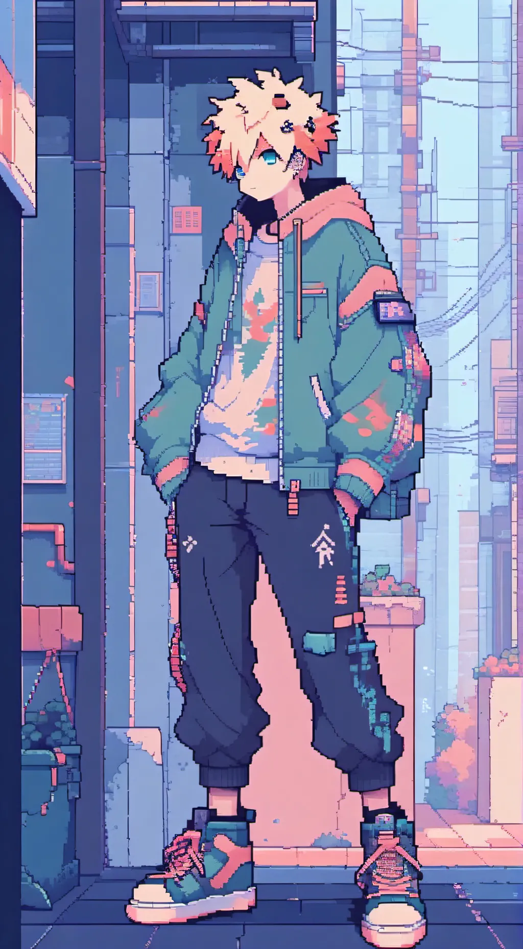 ai character: bakugo  background