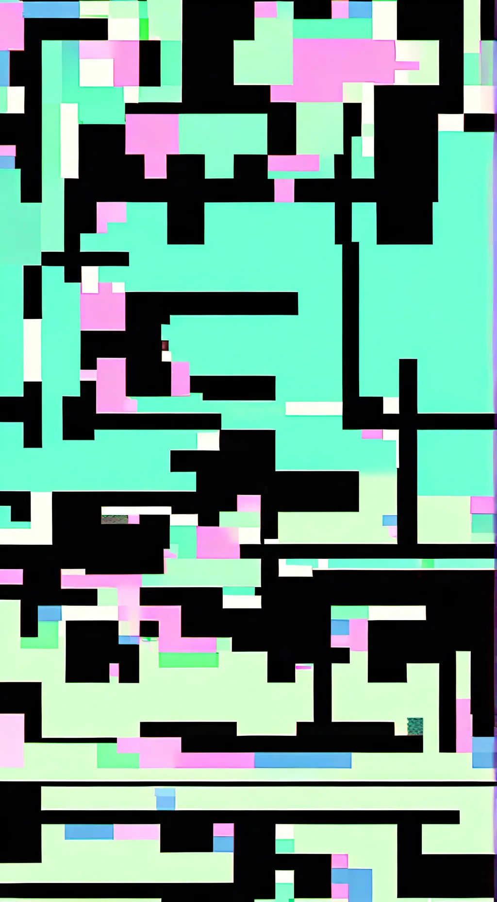 ai character: glicht background