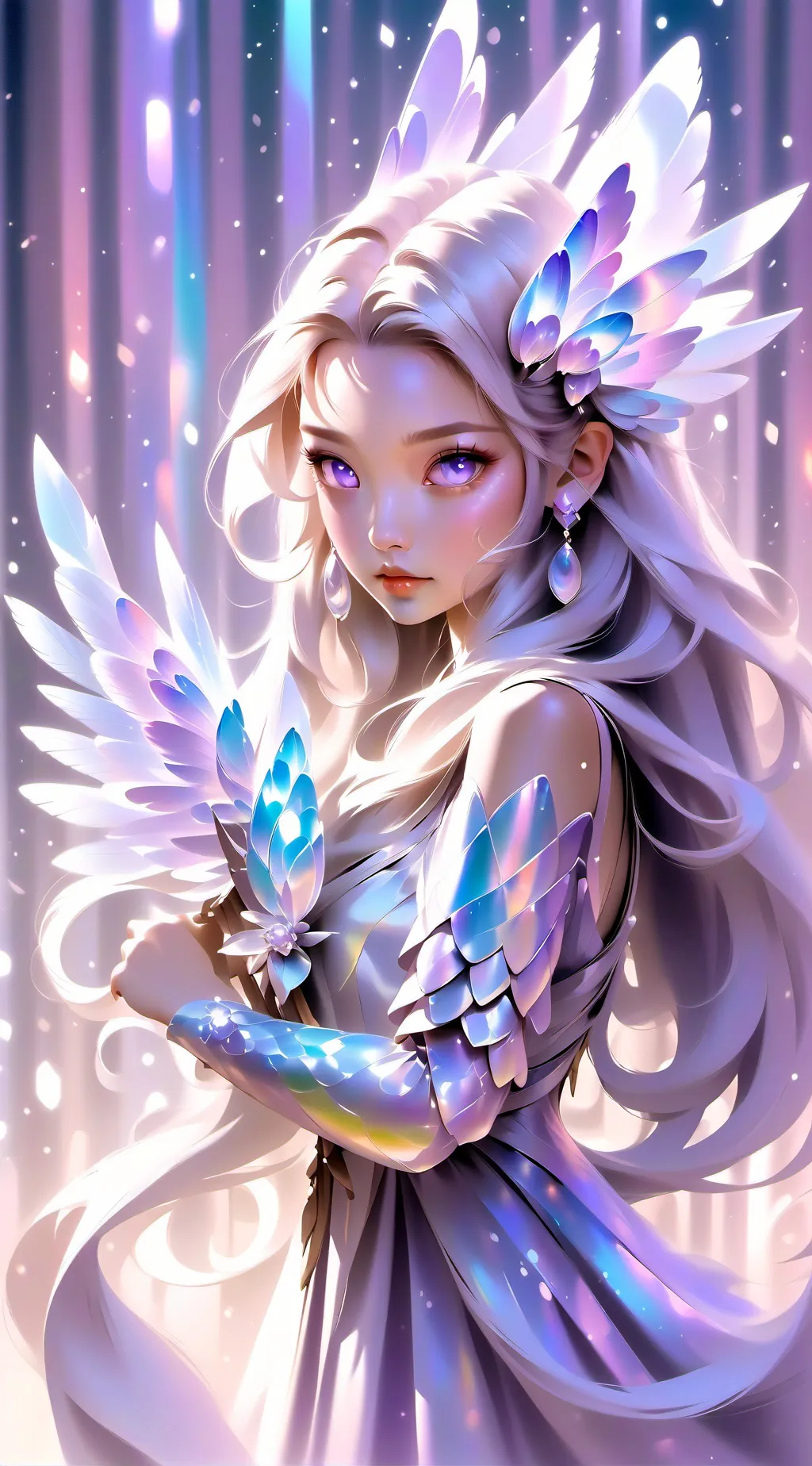 ai character: rose background