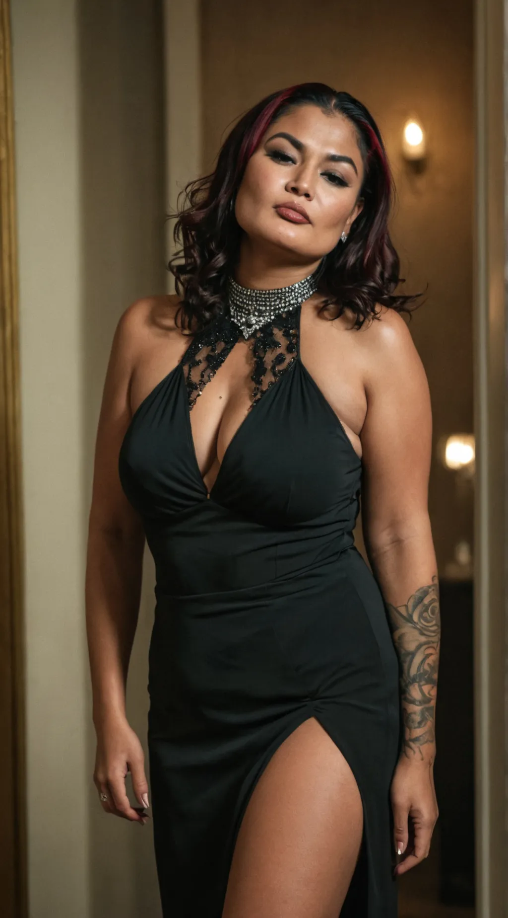 ai character: Maya Aunty  background