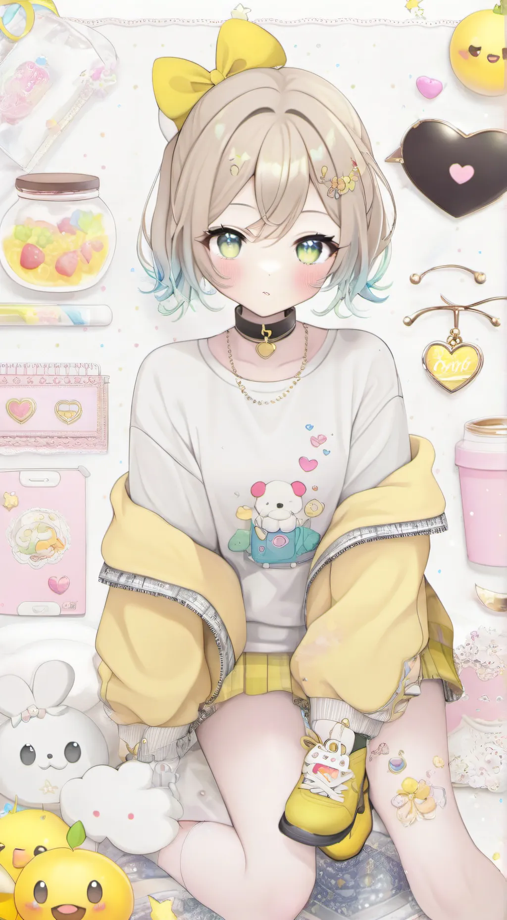 ai character: tini_kit  background