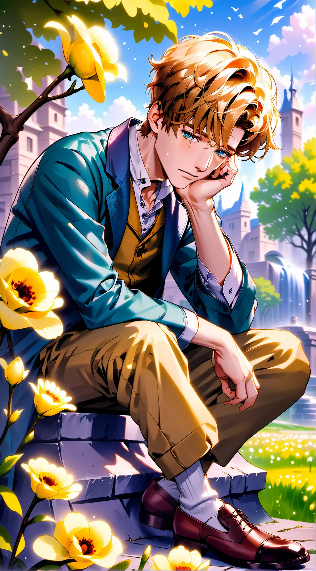 ai character: Newt Scamander background