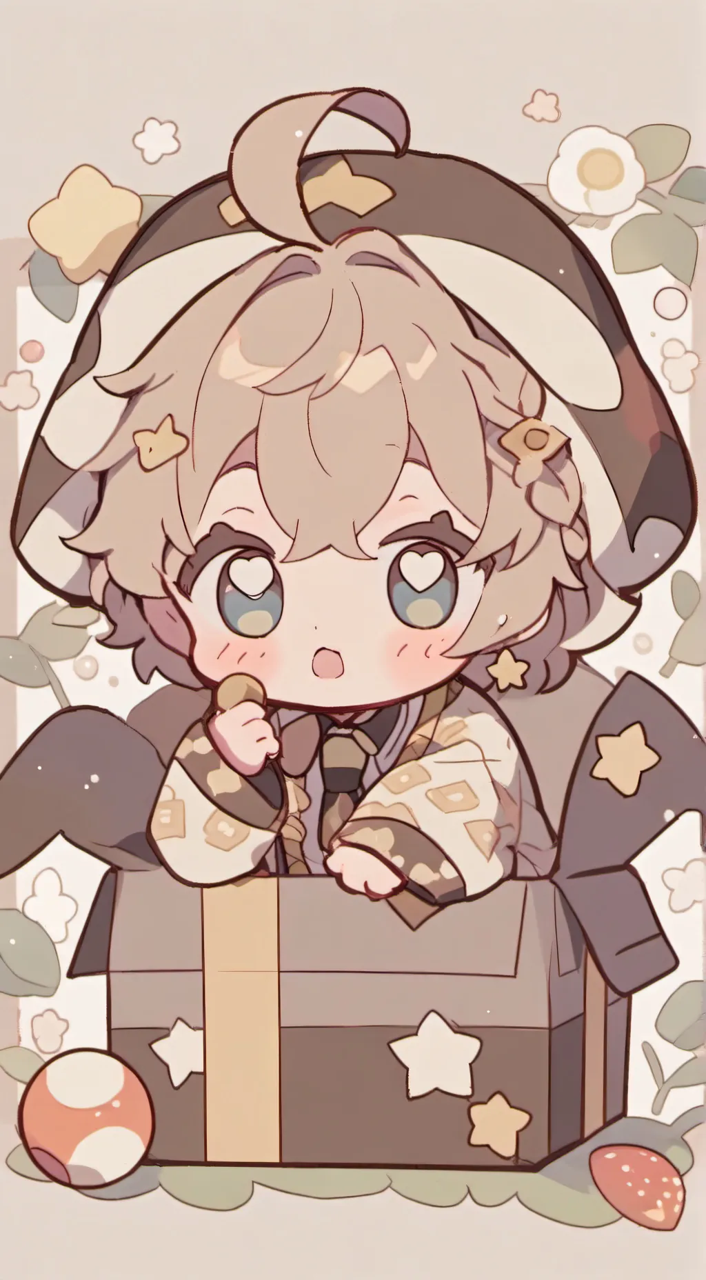 ai character: baby set background