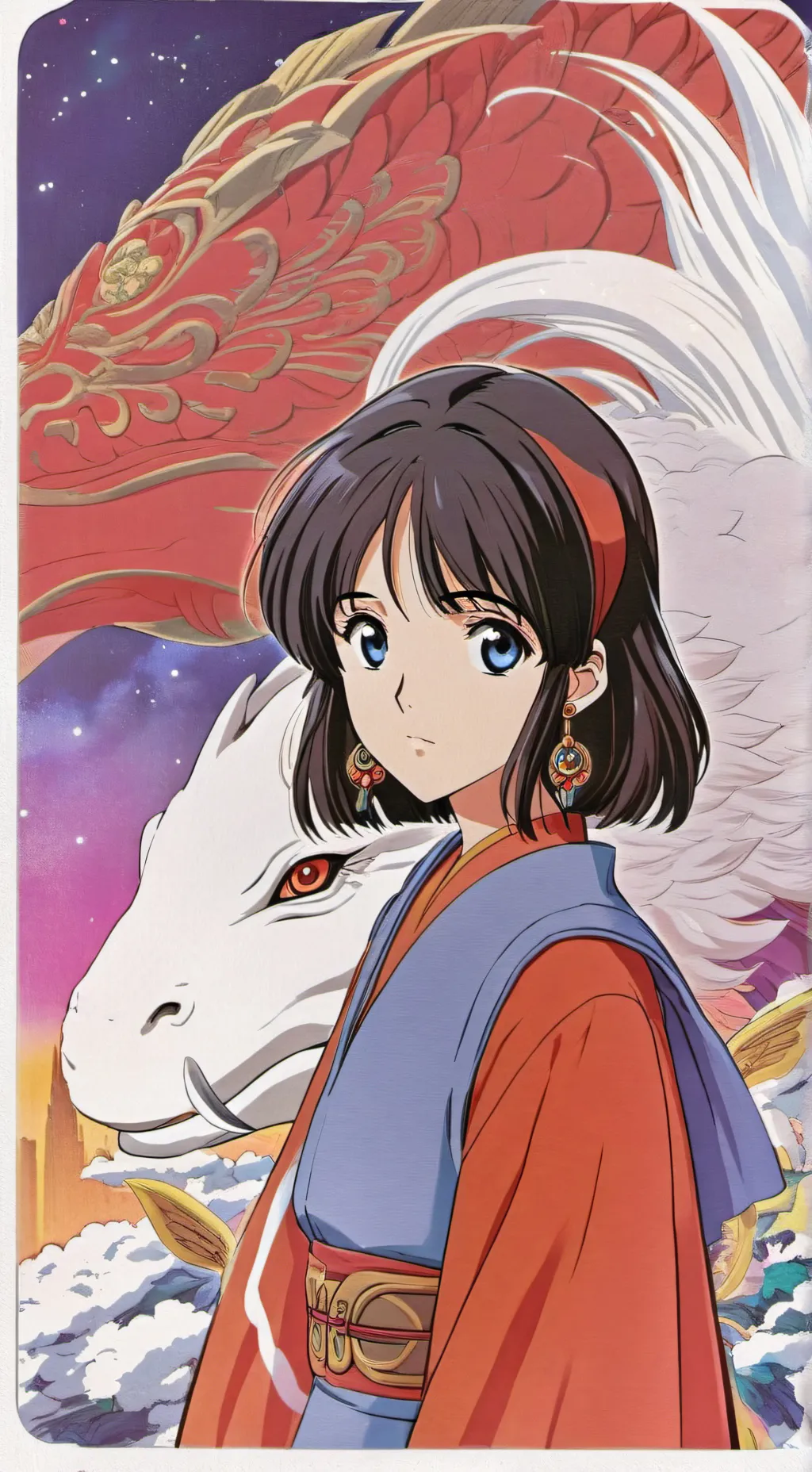 ai character:  Neverending Story background