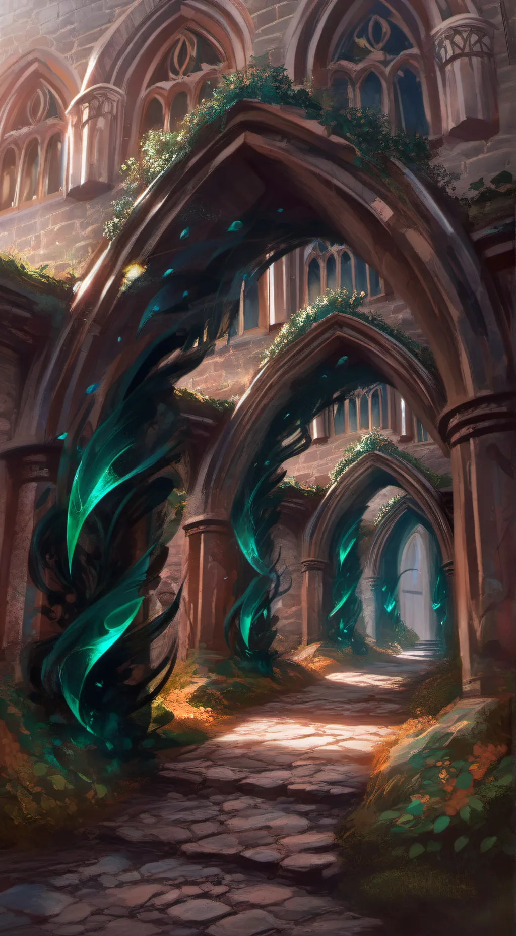 ai character: shock in Hogwart background