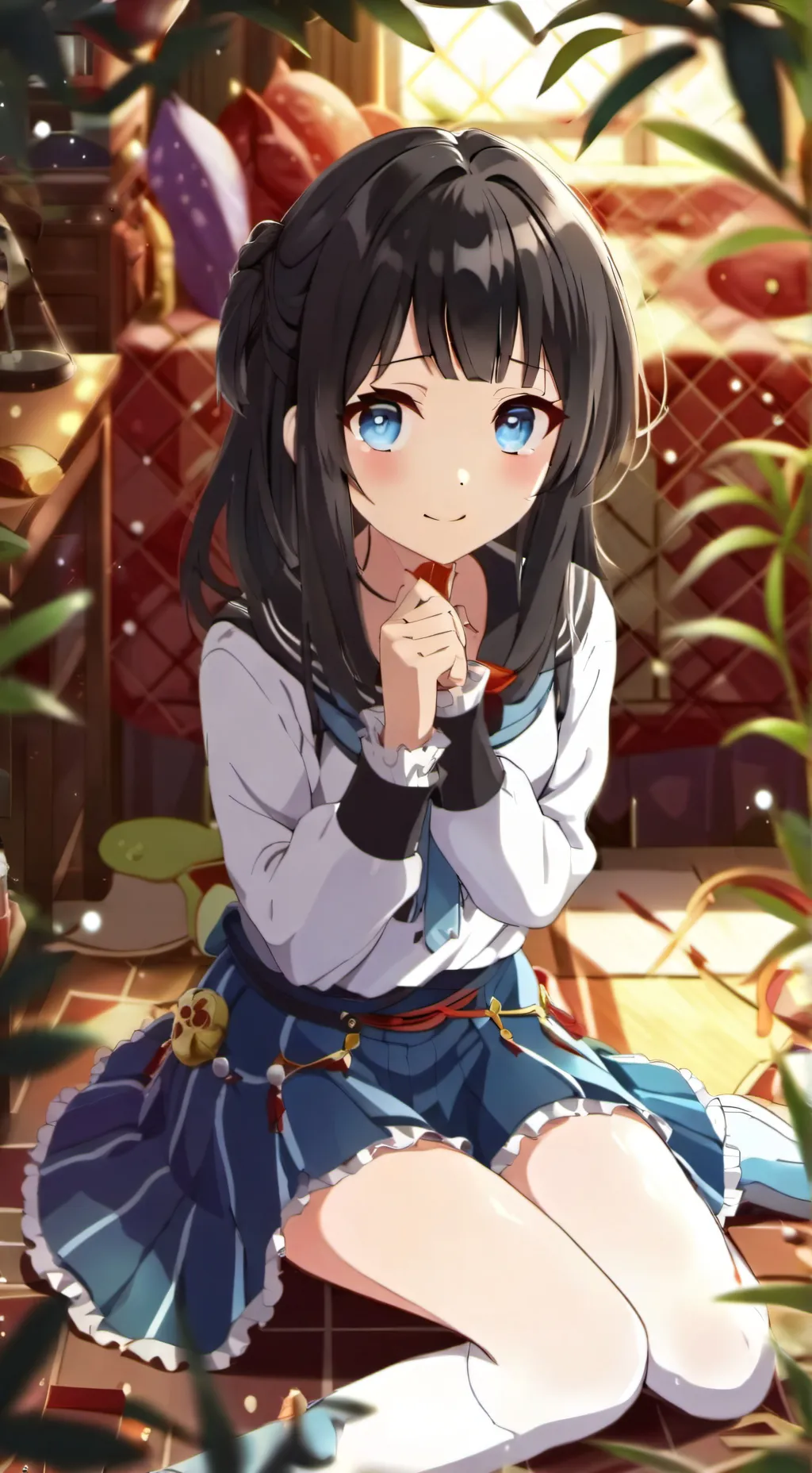 ai character: Mitsu  background