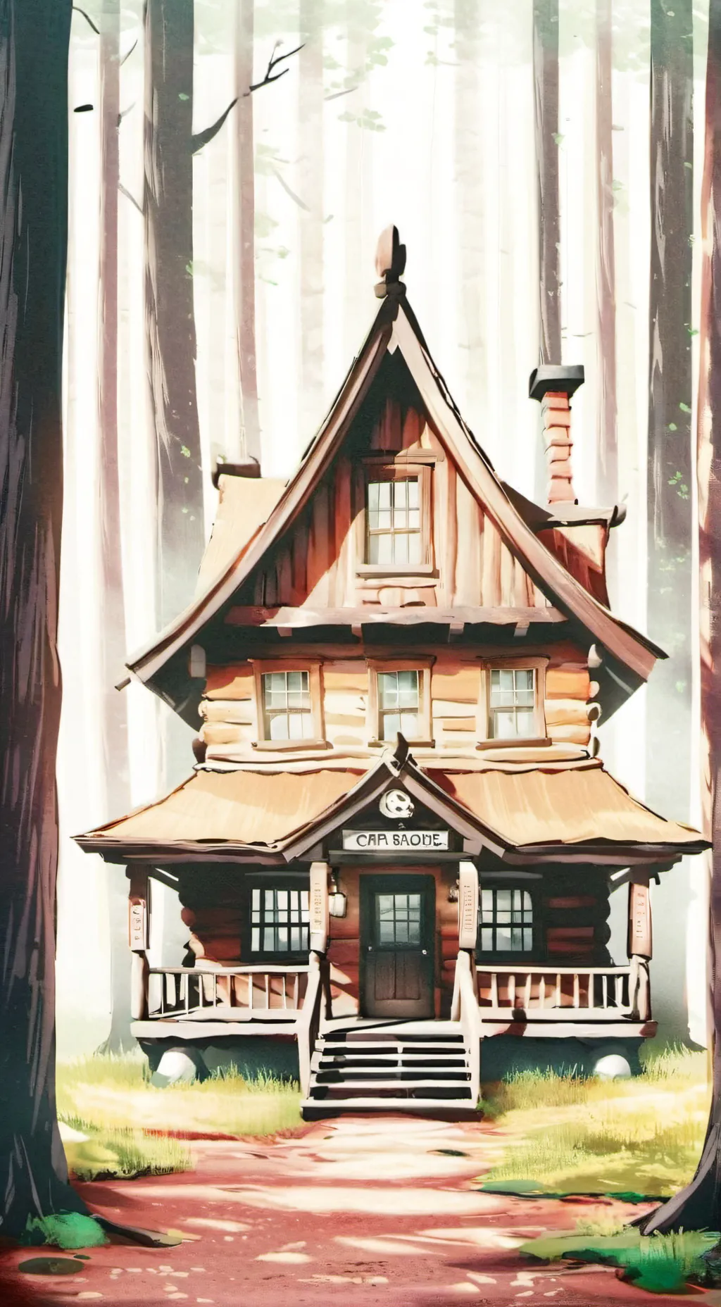 ai character: Gravity falls! background