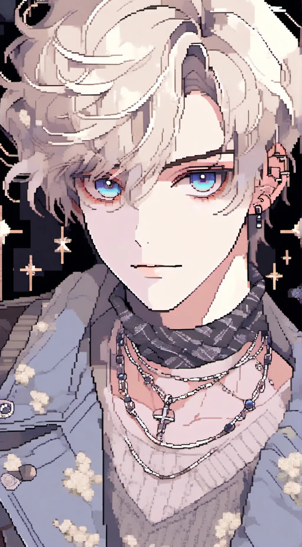 ai character: Ian moonkid  background