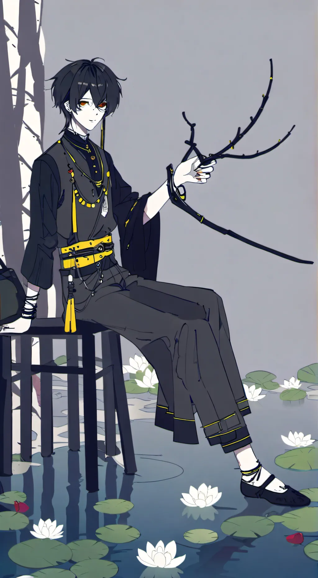 ai character: fight with buddha background