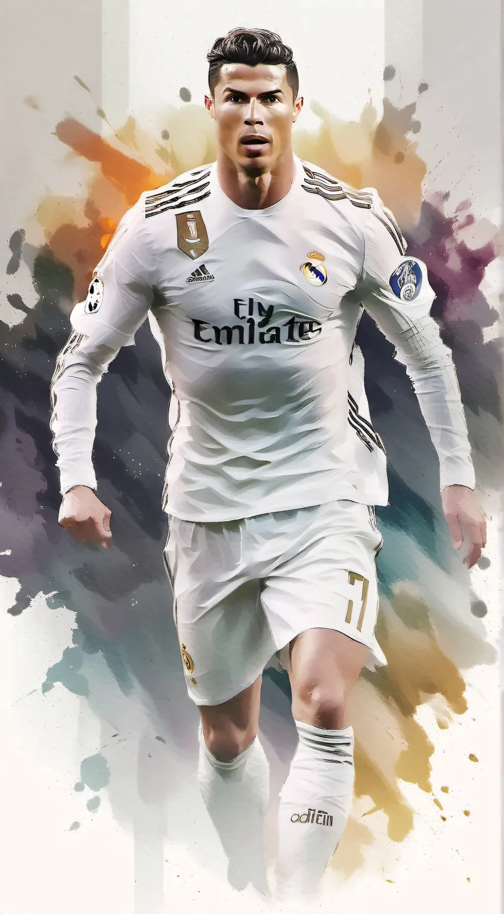 ai character: CRISTINO RONALDO  background