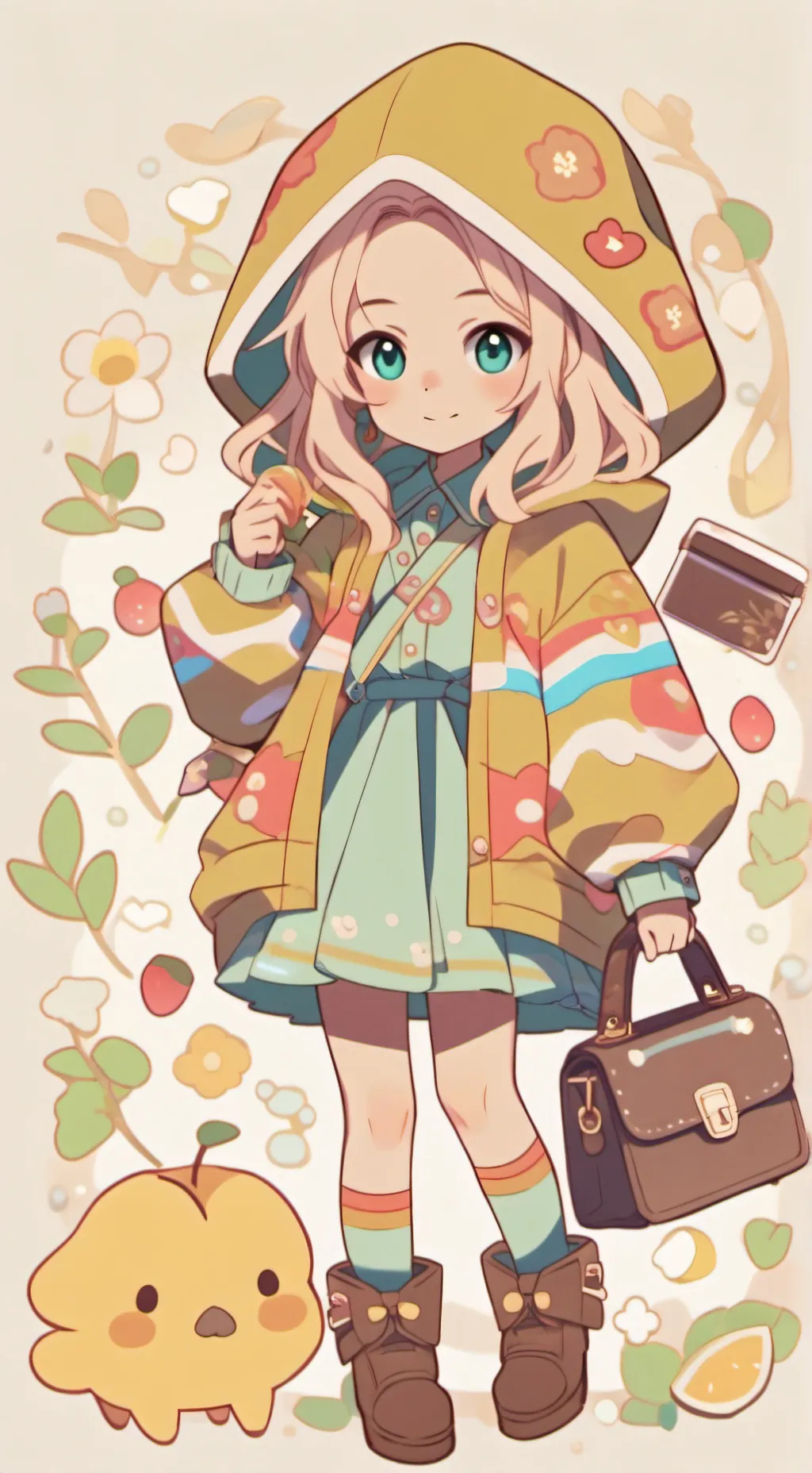 ai character: Back To School background