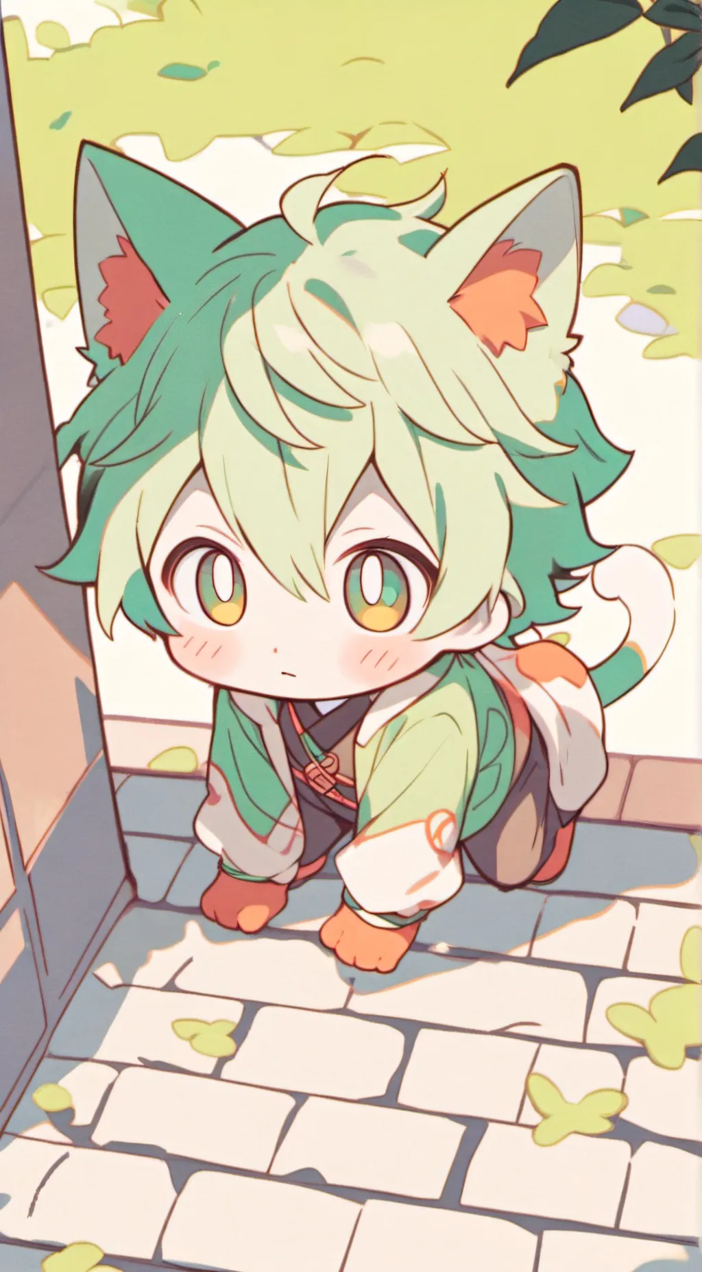 ai character: Baby Hybrid (2) background